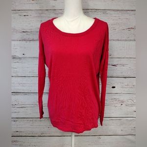 Chaser Oversized Red Long Sleeve Top